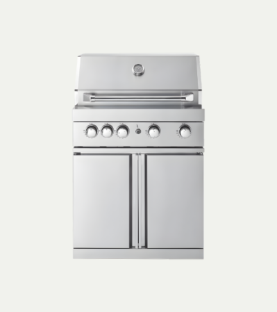 Barbecue autonome au gaz avec 4 brûleurs performants et système infrarouge