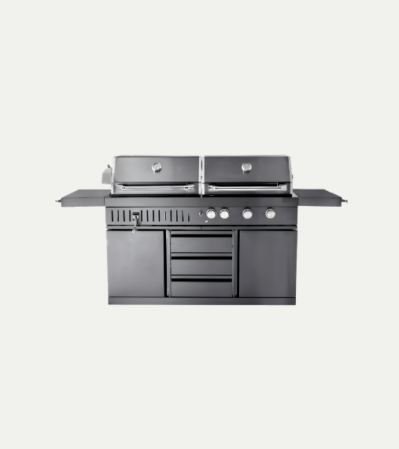 Barbecue autonome au gaz et au charbon